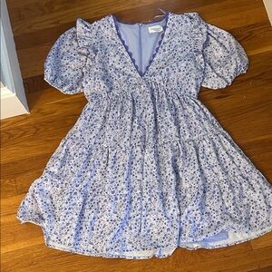 Floral Blue Women’s Dress